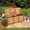 Acacia Wood Storage Bench Deck Box Outdoor Storage Seat Patio Garden